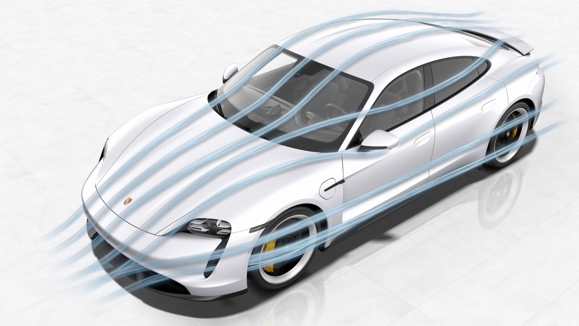 Taycan Turbo S: aerodin&aacute;mica, 2019, Porsche AG