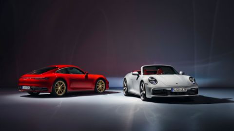 911 Carrera, 911 Carrera Cabriolet, l-r, 2019, Porsche AG