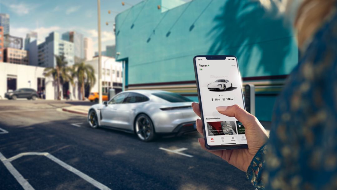 Taycan, nueva aplicación My Porsche, 2022, Porsche AG