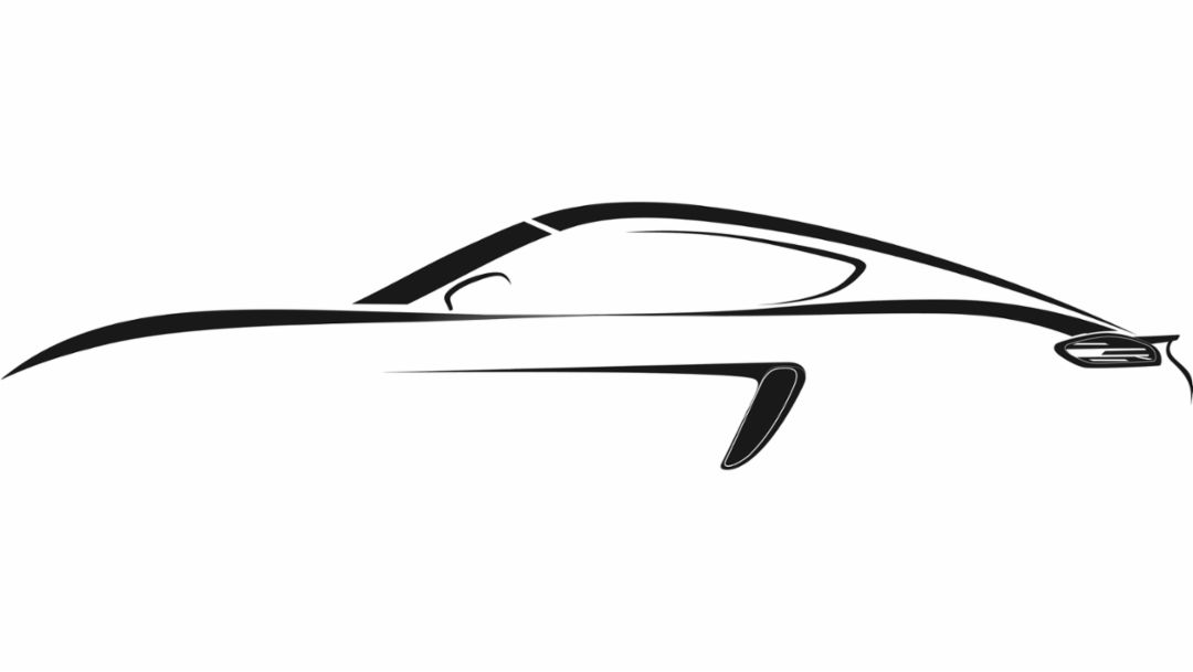 718 Cayman silhouette, Porsche AG