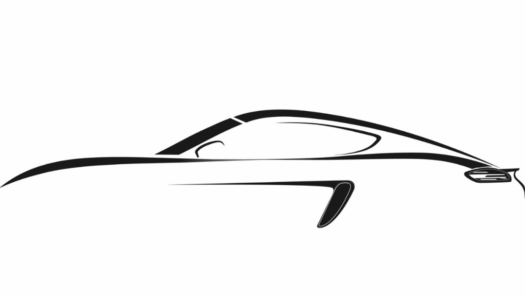 718 Cayman, Silhouette, 2024, Porsche AG