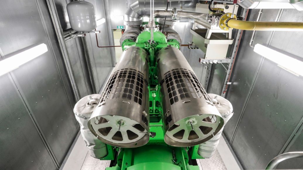 Planta de cogeneraci&oacute;n, biog&aacute;s, f&aacute;brica de Stuttgart-Zuffenhausen, 2022, Porsche AG