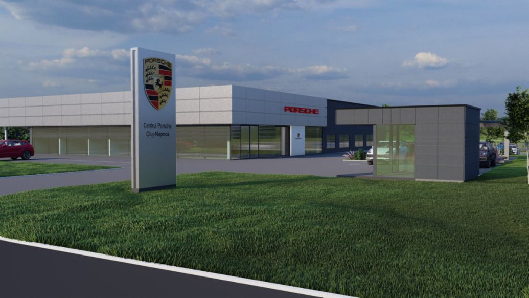 Porsche &icirc;ncepe construcția noului Porsche Center din Cluj, aduc&acirc;nd experiența de retail &icirc;n Transilvania, comunicat de presă, 18/06/2026, Porsche AG