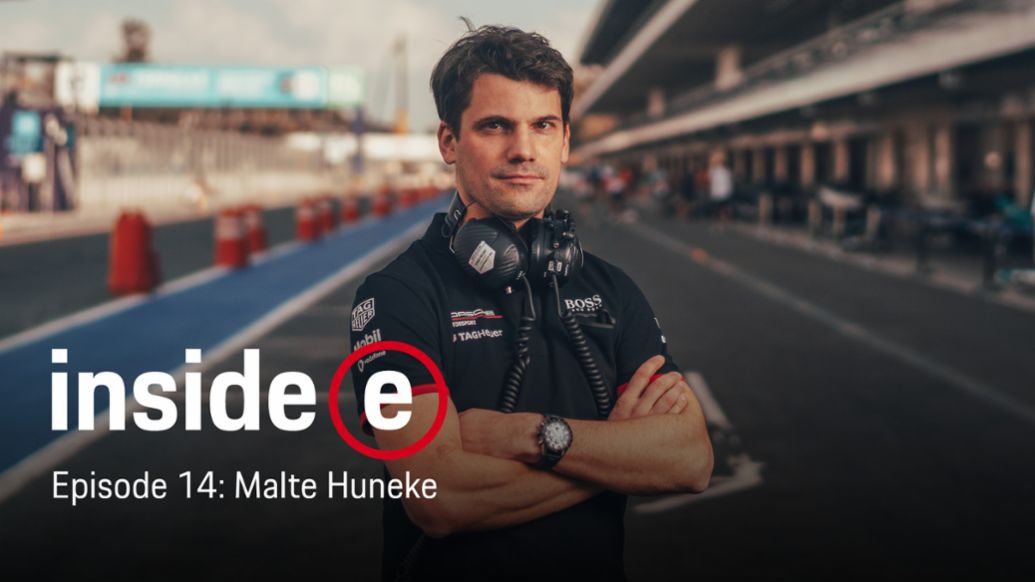 Malte Huneke, Technical Project Leader of the TAG Heuer Porsche Formula E Team, &ldquo;Inside E&rdquo; podcast, 2020, Porsche AG