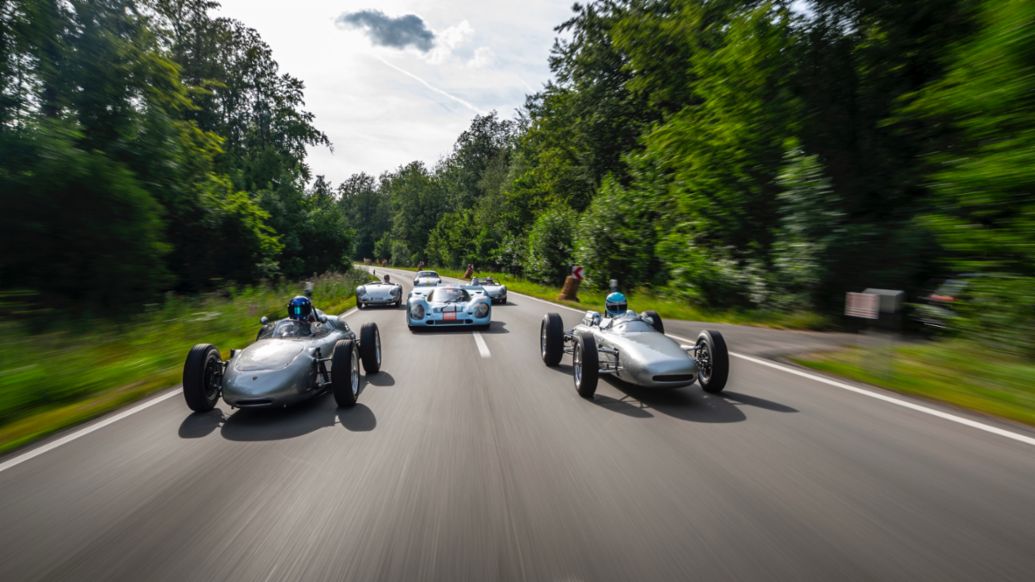 718 Formel 2, 804 Formel 1, l-r, 2022, Porsche AG
