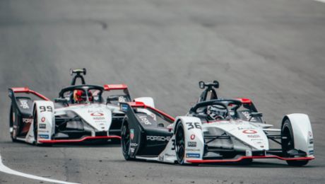 Pruebas de pretemporada del equipo TAG Heuer Porsche de Fórmula E