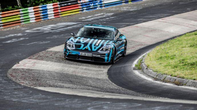 Taycan prototype, Nürburgring-Nordschleife, 2019, Porsche AG