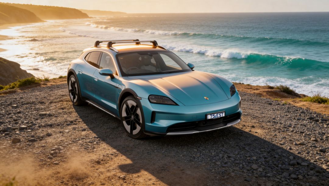 75 Years of Porsche in Australia: GO EAST in the Porsche Taycan 4S Cross Turismo