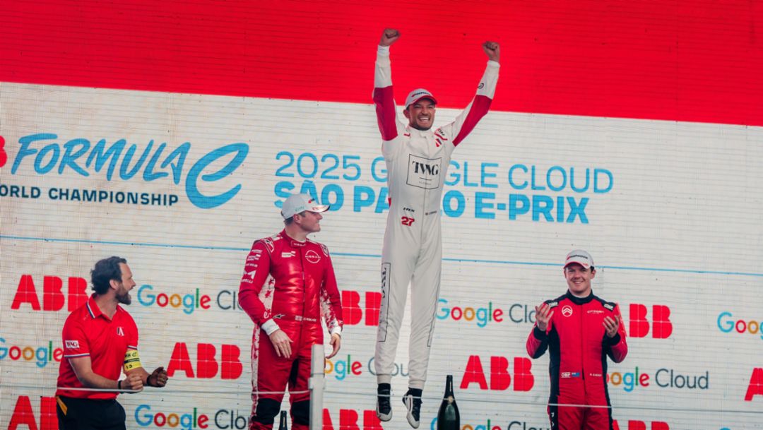 E-Prix de São Paulo: Dennis gana con el Porsche 99X Electric de Andretti