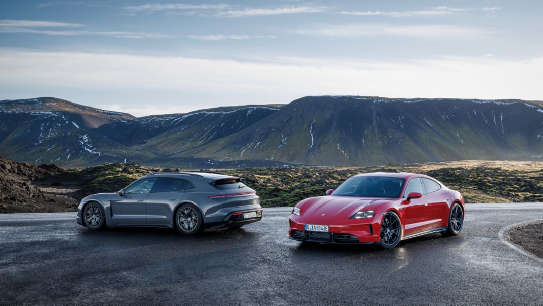 Porsche completa la seconda generazione della Taycan con tre nuovi modelli