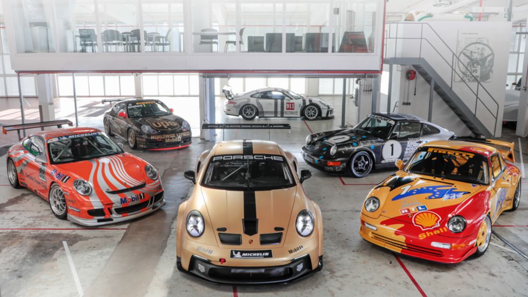 El 911 Cup número 5.000, coche VIP de la Supercup