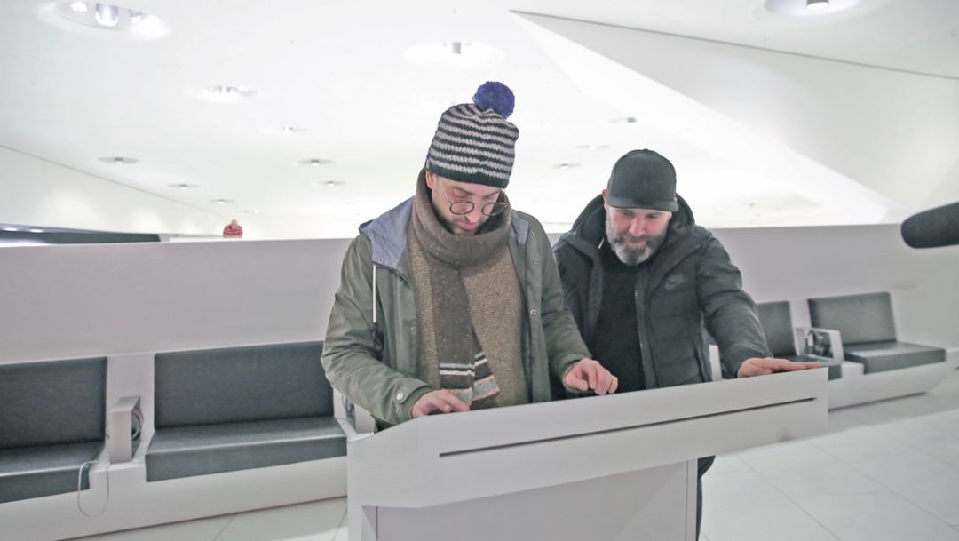 Duan Wasi, Niko H&uuml;ls, Backspin, l-r, Back to Tape, Stuttgart, 2018, Porsche AG