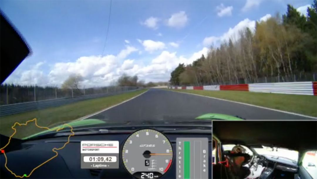 On board of the 911 GT3 RS