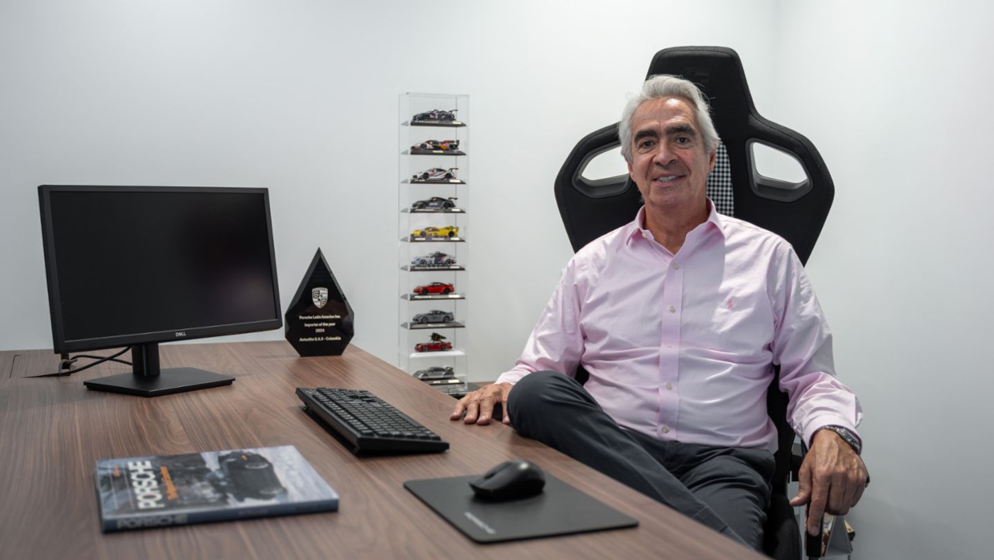 Jorge Alberto Behar, Gerente General de Autoelite, distribuidor exclusivo de Porsche en Colombia.