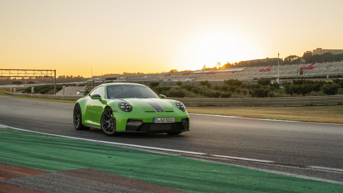 911 GT3 with Weissach Package in Paint to Sample Greenyellow