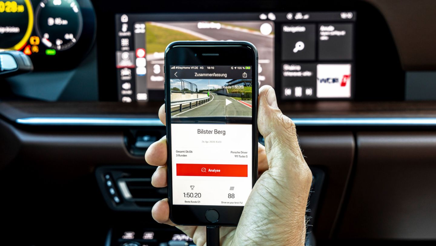 Jörg Bergmeister, Porsche-Markenbotschafter, 911 Turbo S, Porsche Track Precision App, 2020, Porsche AG