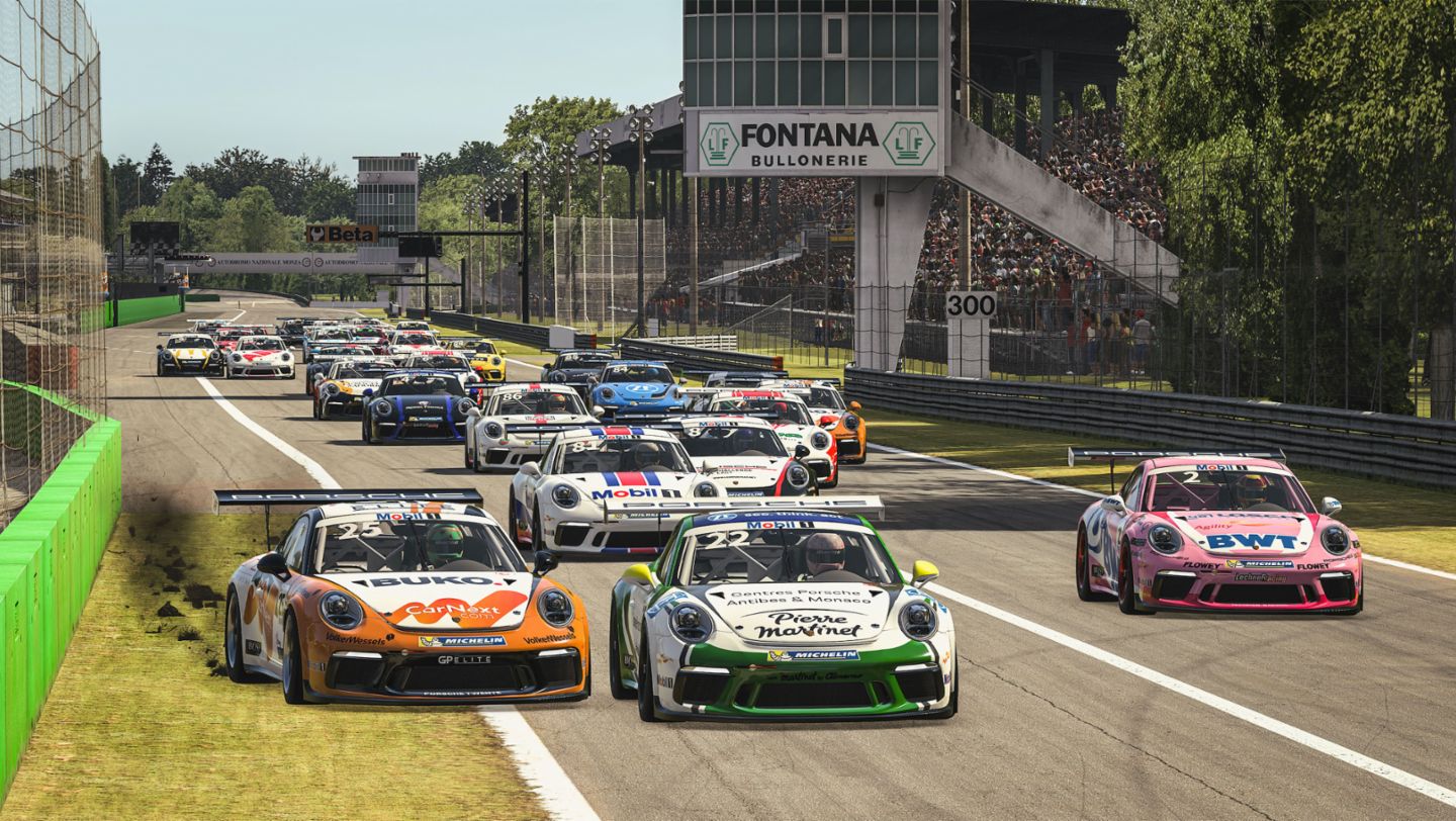 Porsche 911 GT3 Cup, Porsche Mobil 1 Supercup Virtual Edition, Monza, 2020, Porsche AG