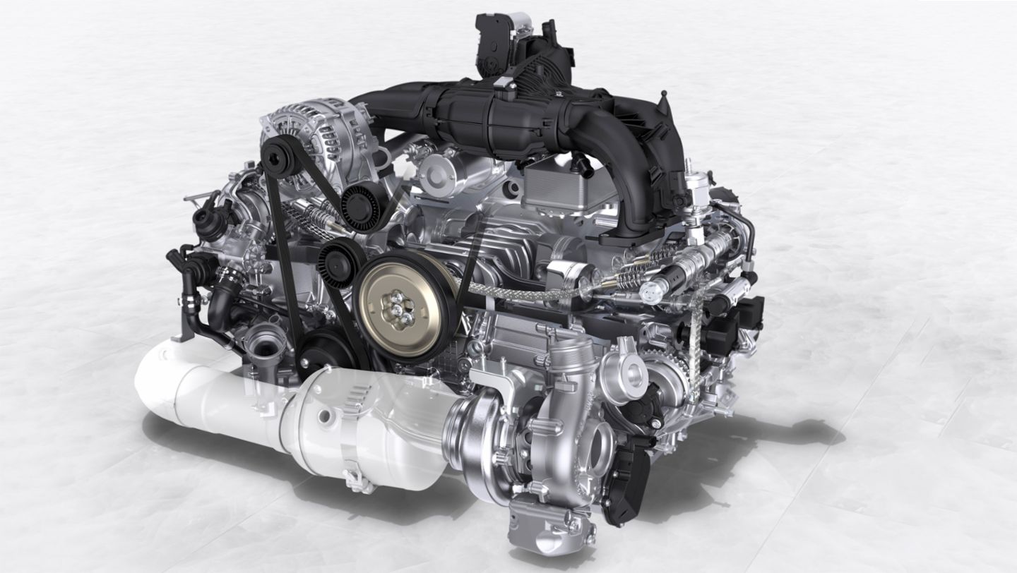 718 Boxster S: 2.5-litre four-cylinder turbo flat engine with 350 hp (257 kW), 2016, Porsche AG